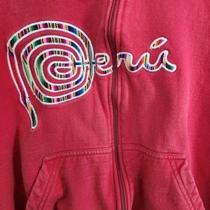 Vibrant Pink Zip-Up Hoodie